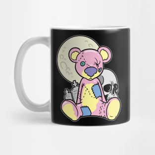 Pastel Goth Voodoo Doll Teddy Bear Kawaii Mug